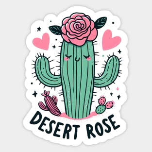 Bloom in the Arid: Desert Rose Sticker